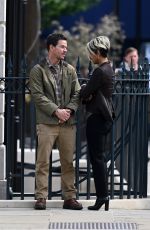 HALLE BERRY on the Set of Our Man From Jersey in London 05/05/2022