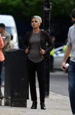 HALLE BERRY on the Set of Our Man From Jersey in London 05/05/2022