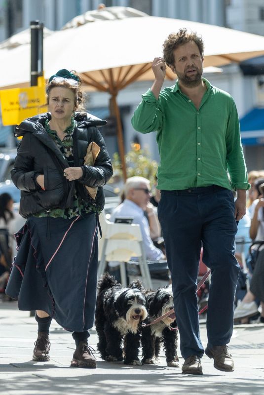 HELENA BONHAM CARTER and Rye Dag Holmboe Out in Primrose Hill 05/08/2022