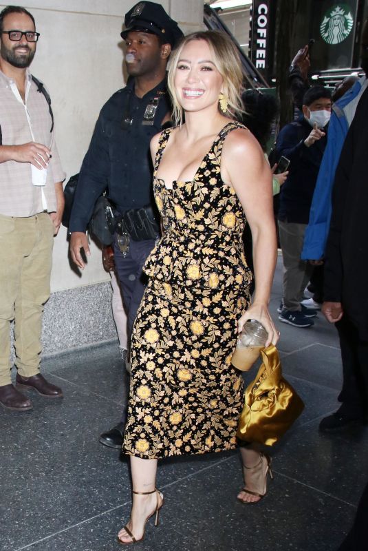 HILARY DUFF Arrives at Today Show in New York 05/18/2022