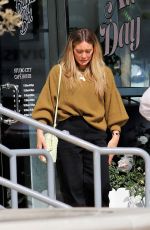 HILARY DUFF at Beignet Box Cafe in Los Angeles 05/19/2022