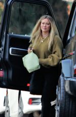 HILARY DUFF at Beignet Box Cafe in Los Angeles 05/19/2022