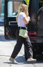 HILARY DUFF Heading to a Meeting in Los Angeles 05/09/2022