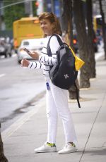 HODA KOTB Waiting for Uber in New York 05/16/2022