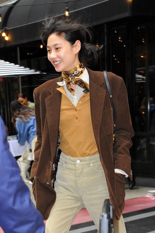 HOYEON JUNG Arrives at Mark Hotel in New York 05/01/2022