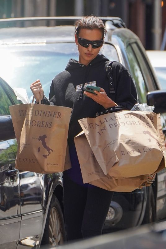 IRINA SHAYK Out Shopping in New York 05/29/2022