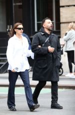 IRINA SHAYK Out with a Friend in New York 05/03/2022