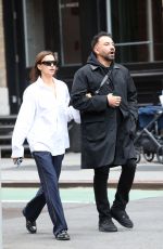 IRINA SHAYK Out with a Friend in New York 05/03/2022