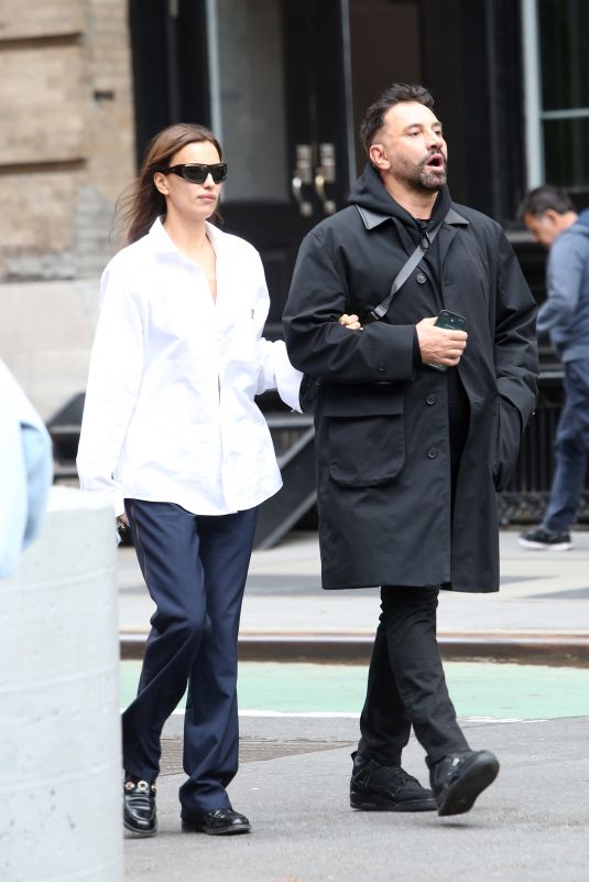 IRINA SHAYK Out with a Friend in New York 05/03/2022