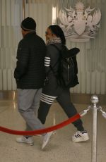 JANET JACKSON at JFK Airport in New York 05/08/2022