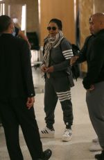 JANET JACKSON at JFK Airport in New York 05/08/2022