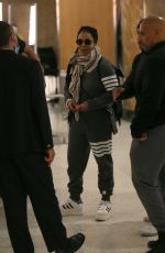 JANET JACKSON at JFK Airport in New York 05/08/2022