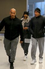 JANET JACKSON at JFK Airport in New York 05/08/2022
