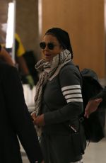 JANET JACKSON at JFK Airport in New York 05/08/2022