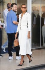 JASMINE TOOKES Leaves Her Hotel in Cannes 05/17/2022