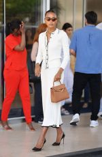 JASMINE TOOKES Leaves Her Hotel in Cannes 05/17/2022