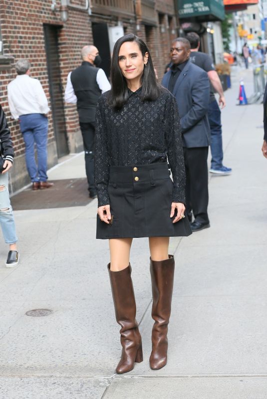 JENNIFER CONNELLY Arrives at Late Show with Stephen Colbert in New York 05/23/2022