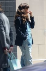 JENNIFER GARNER in Denim Overalls on the Set of The Last Thing He Told Me in Los Angeles 05/11/2022