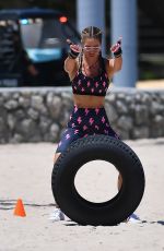 JENNIFER NICOLE LEE at a Workout Session in Miami 05/12/2022