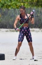 JENNIFER NICOLE LEE at a Workout Session in Miami 05/12/2022