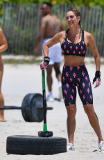 JENNIFER NICOLE LEE at a Workout Session in Miami 05/12/2022
