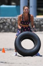 JENNIFER NICOLE LEE at a Workout Session in Miami 05/12/2022