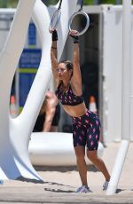 JENNIFER NICOLE LEE on the Set of Chrisley Knows Best in Miami Beach 05/12/2022