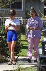 JESSICA and ASHLEY HART Out for Afternoon Walk in Los Angeles 05/10/2022