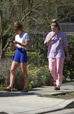 JESSICA and ASHLEY HART Out for Afternoon Walk in Los Angeles 05/10/2022