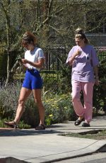 JESSICA and ASHLEY HART Out for Afternoon Walk in Los Angeles 05/10/2022