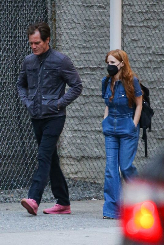 JESSICA CHASTAIN and Michael Shannon Out in New York 05/18/2022