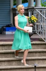 JESSICA CHASTAIN on the Set of Mother