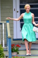 JESSICA CHASTAIN on the Set of Mother