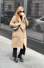 JESSICA CHASTAIN Out and About in New York 04/30/2022