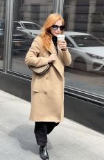 JESSICA CHASTAIN Out and About in New York 04/30/2022