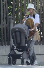 JESSICA HART Out with Her Kids in Los Angeles 05/06/2022