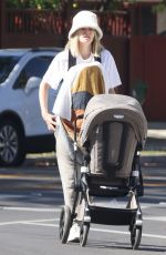 JESSICA HART Out with Her Kids in Los Angeles 05/06/2022