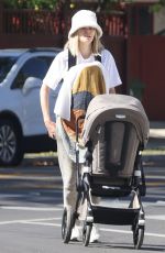 JESSICA HART Out with Her Kids in Los Angeles 05/06/2022