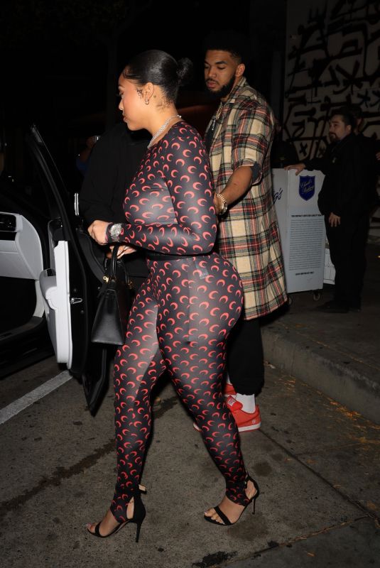 JORDYN WOODS and Karl Anthony Towns at Craig
