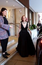 JULIANNE MOORE Leaves Hotel Barriere Le Gray d