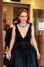 JULIANNE MOORE Leaves Hotel Barriere Le Gray d