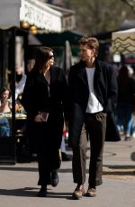 KAIA GERBER and Austin Butler Out for Lunch in Paris 03/22/2022