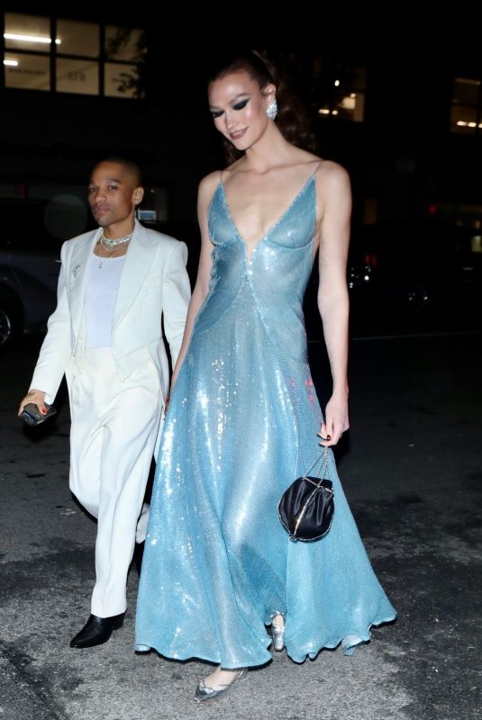 KARLIE KLOSS Arrives at Met Gala Afterparty in New York 05/02/2022