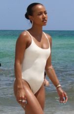 KARRUECHE TRAN in Swimsuit ata  Beach in Miami 05/07/2022