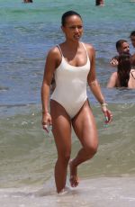 KARRUECHE TRAN in Swimsuit ata  Beach in Miami 05/07/2022