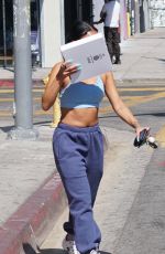 KARRUECHE TRAN Out Shopping for Donuts on Melrose Avenue in West Hollywood 05/25/2022