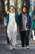 KATIE HOLMES and Bobby Wooten Out in New York 04/28/2022
