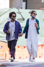 KATIE HOLMES and Bobby Wooten Out in New York 04/28/2022