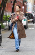 KATIE HOLMES Out in New York 05/24/2022