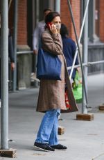 KATIE HOLMES Out in New York 05/24/2022